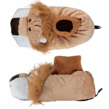 Dieren sloffen/pantoffels leeuw kinderen