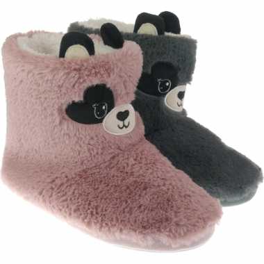 Pluche dieren sloffen/pantoffels muis/muizen dames